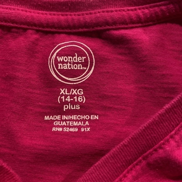 Wonder Nation Big Girls Graphic Heart Dress + Long&Short Sleeve Tees bundle - Picture 10 of 11